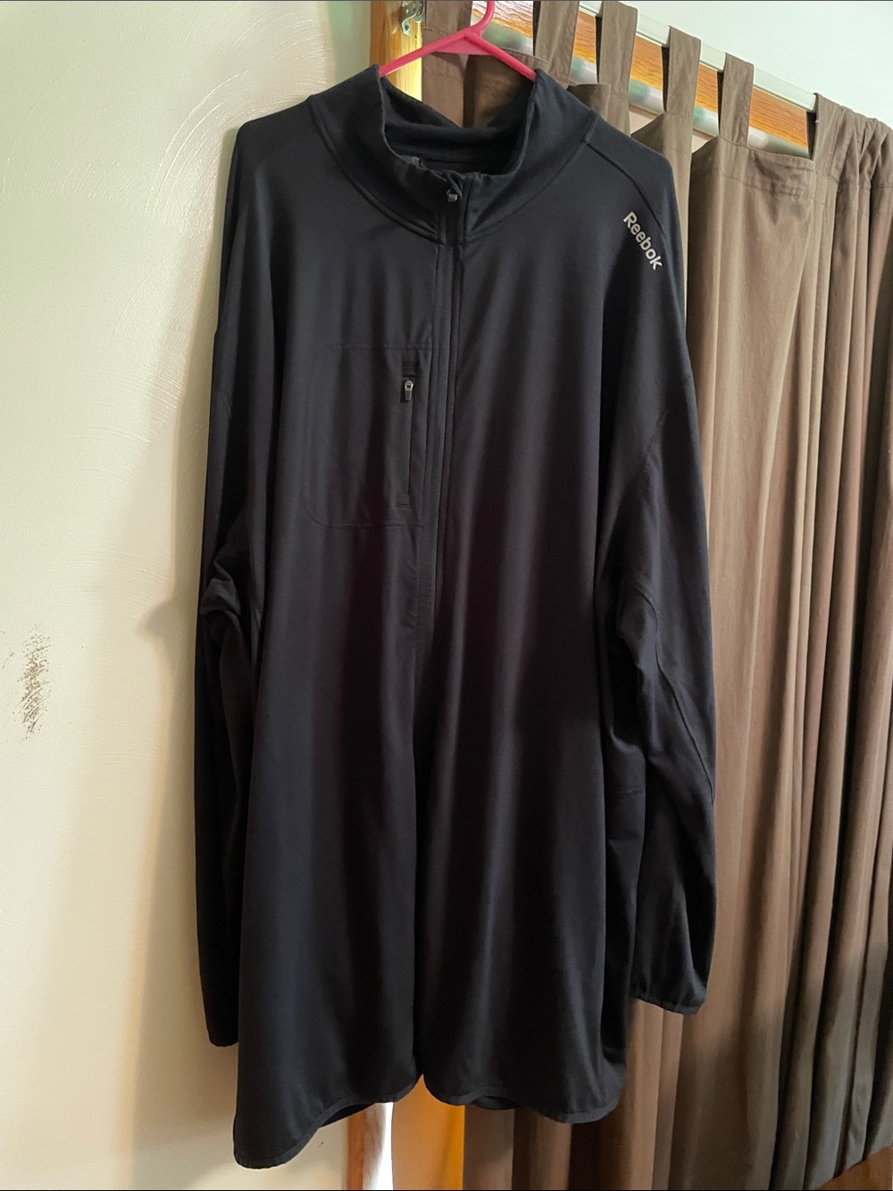 Reebok Black Quarter-Zip Athletic Pullover